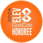 Orange Slices Elev8 GovCon Honoree Award logo of 2024.