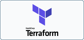 Brand logo of Terraform.