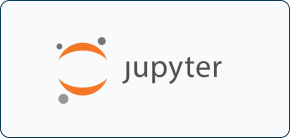 Brand logo of jupyter.