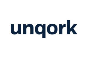 Brand logo of unqork.