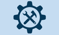 Decorative icon of Enhanced efficiency.