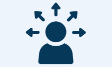 Informed decision making icon.